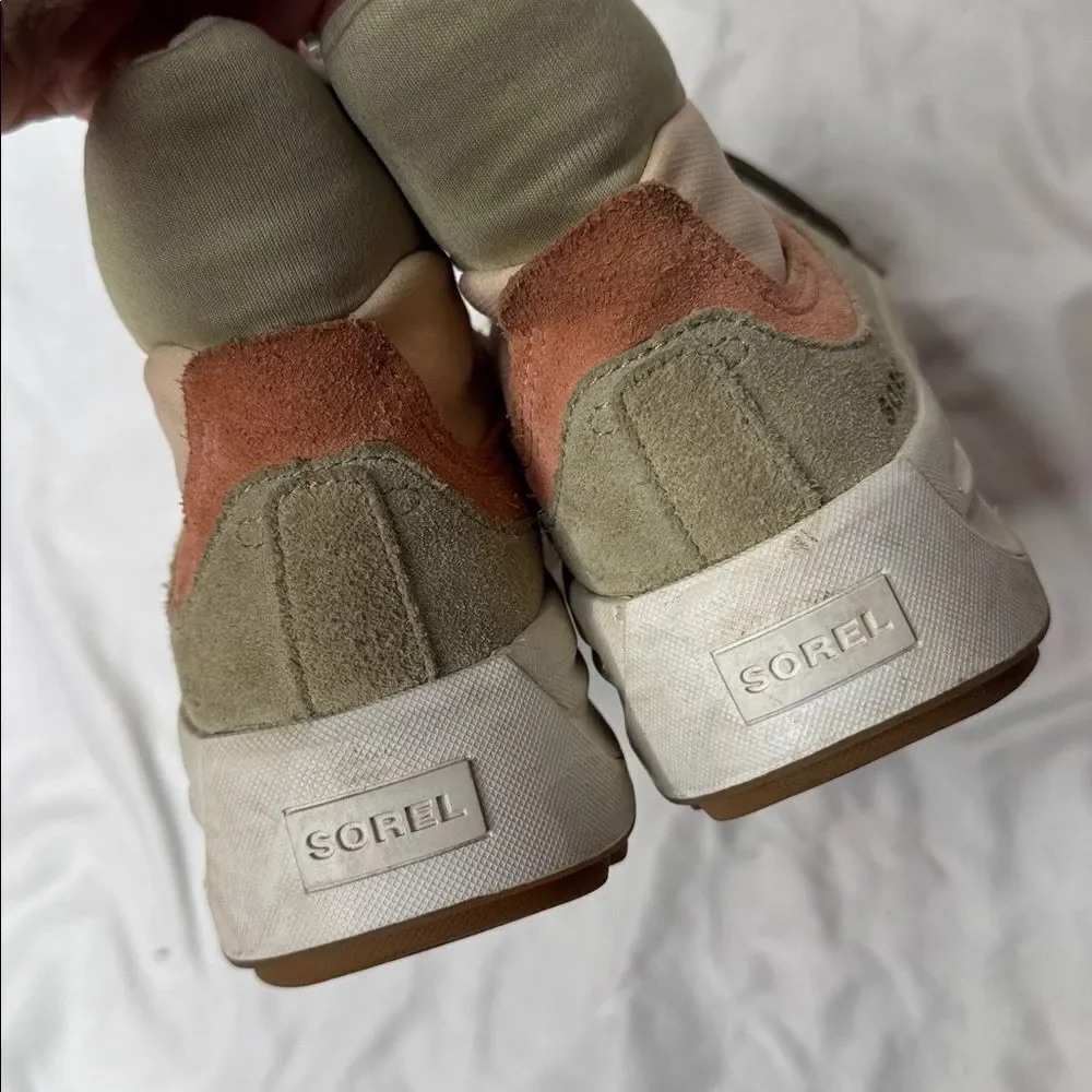 Sorel Women’s Ona 503 High Top‎ Sneakers in Nova, Sand, Paradox Pink.